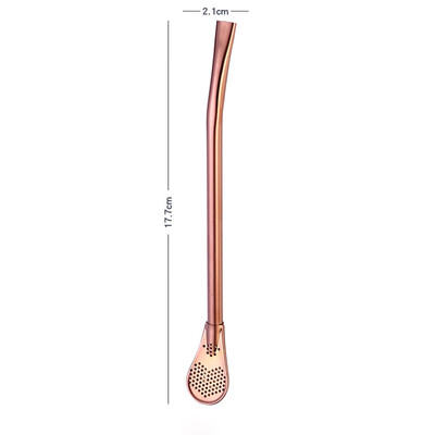 

Gobestart Stainless Steel Drinking Tea Yerba Mate Straw Gourd Bombilla Filter Spoon