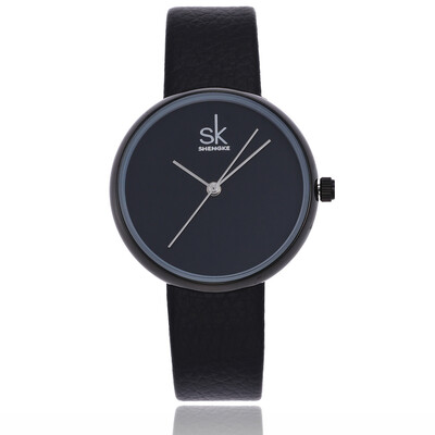 

Womens leather watch personality second hand quartz watch