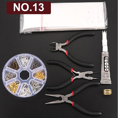 

Earrings Eardrop Jewelry Making Kit With Plier Jump Rings Findings DIY Making Tools Set NO7