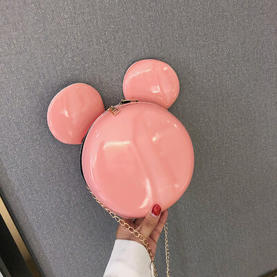 

2019 new cartoon casual personality wild chain Messenger bag fashion temperament cute Mickey girl shoulder bag