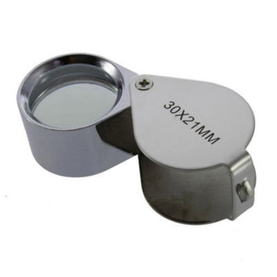 

30x21mm three-in-one eye magnifier for jewelry diamond Loupe can rotate Rotating Magnifier