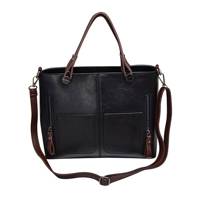 

Tailored Female bag autumn winter new double pocket shoulder oblique cross handbag PK