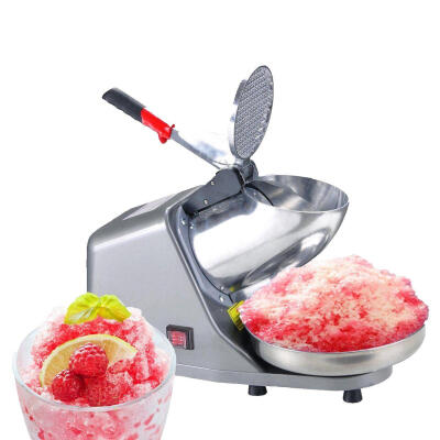 

Electric Ice Crusher Shaver Machine Snow Cone Maker Shaved Ice 143lbs200W