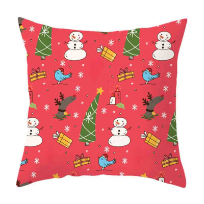 

Siaonvr Christmas Pillow Cover Decor Pillow Case Sofa Waist Throw Cushion Cover