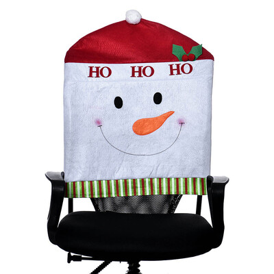 

Tailored 1PC Hat Chair Covers Christmas Decor Dinner Chair Xmas Cap
