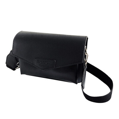 

Bags Women Shoulder Bag Girls Casual Solid Color PU Small Bags Wild Retro Letter Print Messenger Wide Strap Crossbody