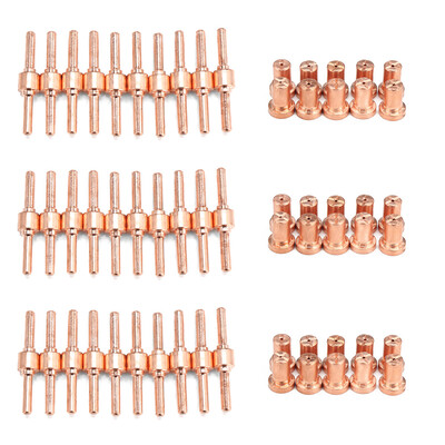 

60pcs PT31 Extended Electrodes Nozzle Tips Plasma Cutter Machine Consumables
