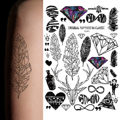 

〖Follure〗1PCS Makeup Beauty Tool Temporary Tattoos Body Art Tattoo Sticker Paste