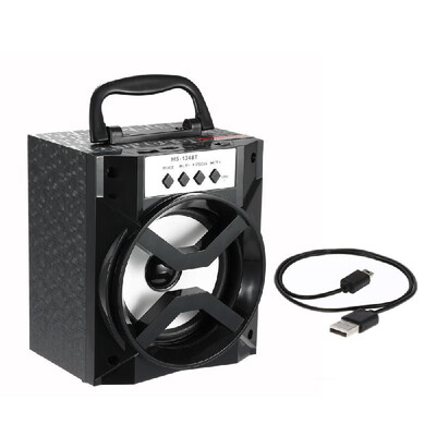 

MS-134BT Wireless Bluetooth Speaker Multimedia Mobile Loudspeaker USB &35mm FM Radio Subwoofer with TF Card Slot for iPhone 6s 6
