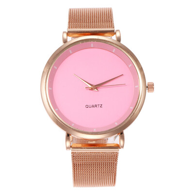 

Simple scale ladies watch colorful female alloy mesh