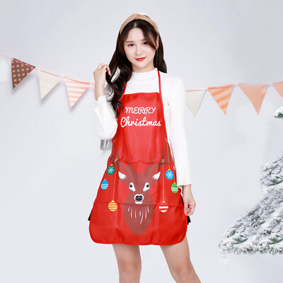 

Siaonvr Santa Claus Apron Personality Novelty Ornament Kitchen Home Christmas Apron