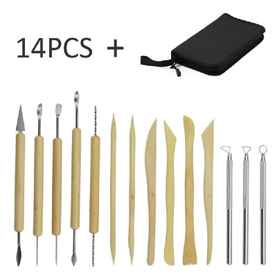 

1422Pcs Sculpting Tools Roll Pottery Clay Sculpture Carving Modelling Ceramic Craft Tools DIY Kit