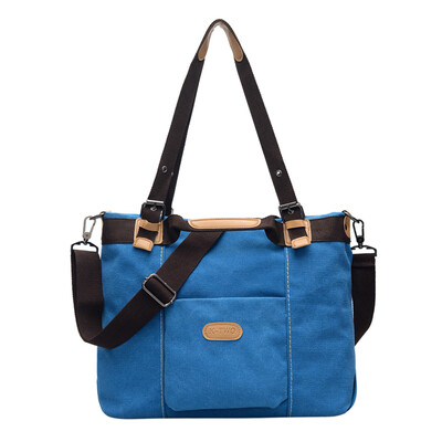 

Tailored Fashion Ladies Canvas Large Capacity Wild Solid Color Shoulder Bag Shoulder Bag