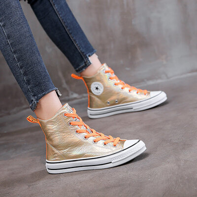 

Street Personality High Upper Shoes Laces Leisure Martin Boots Shoes&Autumn Single Shoes