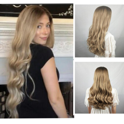 

〖Follure〗Womens Fashion Wig Gold Synthetic Hair Long Wigs Wave Curly Wig