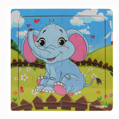 

Gotoamei Wooden Puzzle Educational Developmental Baby Kids Training Toy Christmas Gift