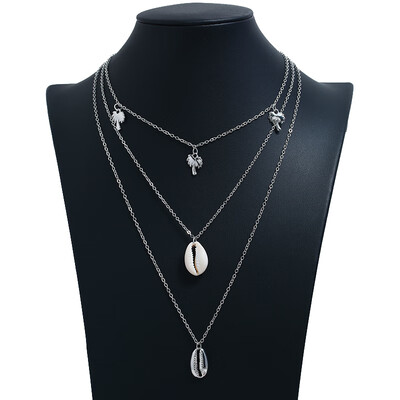

New Bohemia Multi-layer Gold Metal Alloy Stars Pendant&Necklaces For Women Summer Boho Choker Necklaces Party Wedding Jewelry