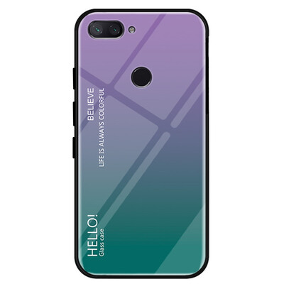 

Gradient Tempered Glass Case Cover for Xiaomi Mi 8 Lite
