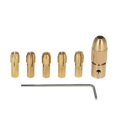 

6pcsset 10-30mm Electric Drill Bit Collet with Allen Wrench Pocket Size Electric Grinder Round Shank Micro Twist Drill Chuck