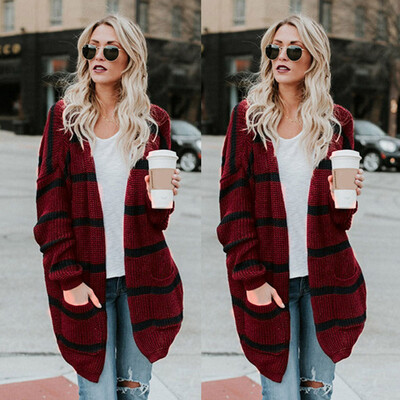 

Roseonmyhand Fashion Womens Autumn Winter Knitted Long Sleeve Sweater Coat Cardigan Jacket