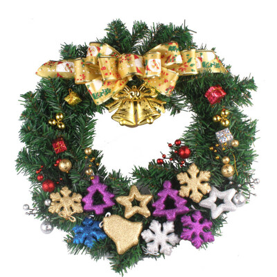 

Tailored 50cm Gold Bell Bow Hanging Wreath Christmas Party Decoration Wall Ornament Sets