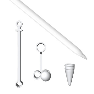 

〖Follure〗Silicone Cover with Charging Caps Holders&Protective Nib Covers for Apple Pencil