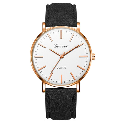 

Gobestart Fashion Simple Casual Mens Watch Business Leather With Strap Mens Watch