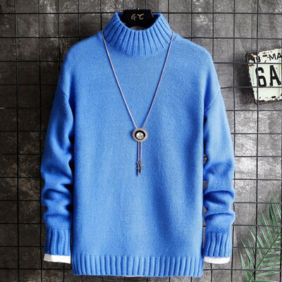 

Toponeto New style For Men Autumn And Winter Fashionable Pure-Color Pullover Sweater