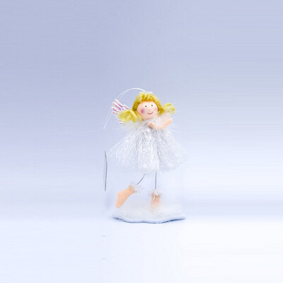 

Tailored Christmas Decorations Fabric Blonde Angel Girl Decorations