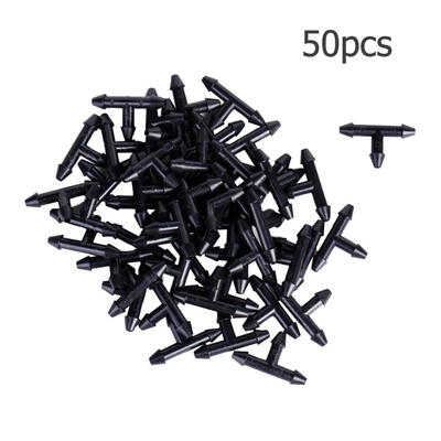 

50pcs 35mm Garden Hose Equal Tee Micro Drip Irrigation Pipe Connector