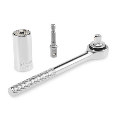 

7 - 19mm 3 Pieces Hand Tool Set Universal Socket Wrench