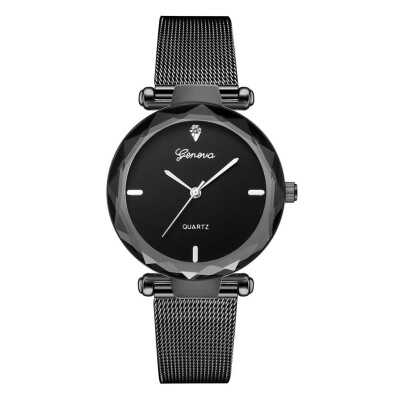 

Casual Women Watches Irregular Dial Fashion Female Quartz Wristwatches Simple Clock High Quality Mesh Strap Reloj Mujer