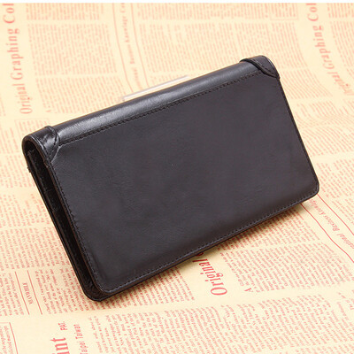 

Tailored Men Genuine Leather Wallet Leather CreditID Card Holder Purse Wallet BK