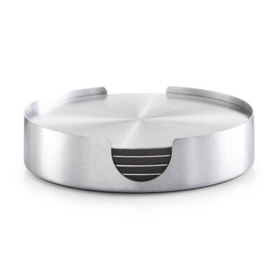 

6PcsSet Stainless Steel Round Heat Insulation Coaster Mug Cup Pad Table Mat
