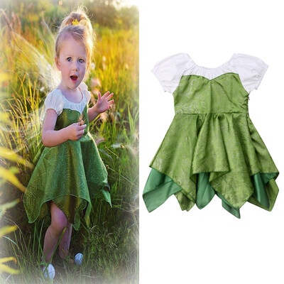 

Summer Baby Girls Kid Infant Toddler Princess Shiny Stage Wedding Dress Clothes