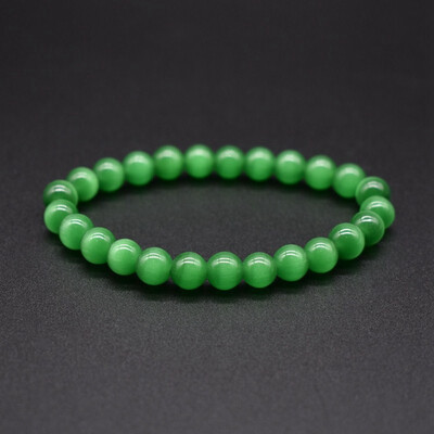 

9 Colors 8Mm Opal Bracelets Natural Stone Cat Eye Beads Bracelets For Unisex Women Men Charm Jewelry Gifts