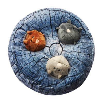 

Three Squirrel Hide Plush Squeak Toy Pet Gog Cat Toys Squeaky Puzzle Dogs Hound Interactive toy Pets Supplies Puppy Use