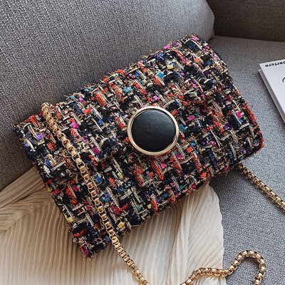 

New woven bag on the Norths bag2019 new style Korean style all-in-one single-shoulder single-shoulder small square bag