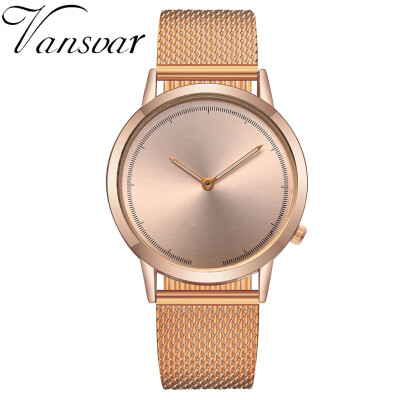 

RM vansvar Casual Quartz Plastic Leather Band Newv Strap Watch Analog Wrist Watch