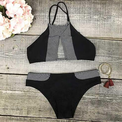 

Summer Sexy Women&39s Bikini Set Swimwear Bandeau Push-Up Padded Bra Swimsuit Beachwear 03