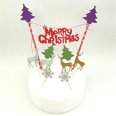 

Gobestart Christmas Cupcake Cake Toppers Cake Insert Flags for Party Baking Photograph New