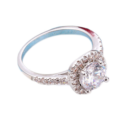 

Fashion Jewelry Bridal Eight Gold-plated Zircon Inlaid Diamond Ring Jewelry