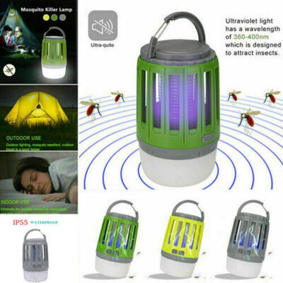 

Portable Waterproof USB Bug Zapper & LED Camping Lantern 2-in-1 Mosquito Killer