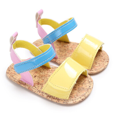 

Summer Baby Girls Sweet Mixed Colors Newborn Infant Toddler Soft Soled PU Leather Princess Kids Sandal Shoes