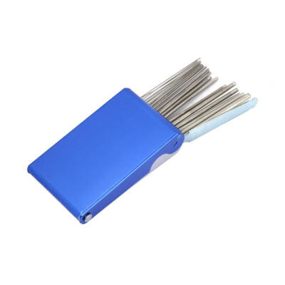 

Greensen 21Pcs Stainless Steel Gas Welding Tip Nozzle Cleaner File Set for Soldering Welding