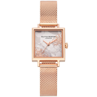 

OliviaBurton watch OB watch female square print abstract romantic girl fashion new English watch female watch OB16VM18