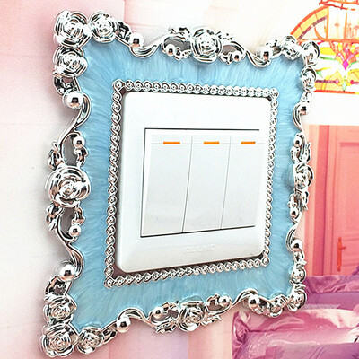 

〖Follure〗Home Switch Cover Square Shape Switch Wall Light Socket Stickers Room Decor BU