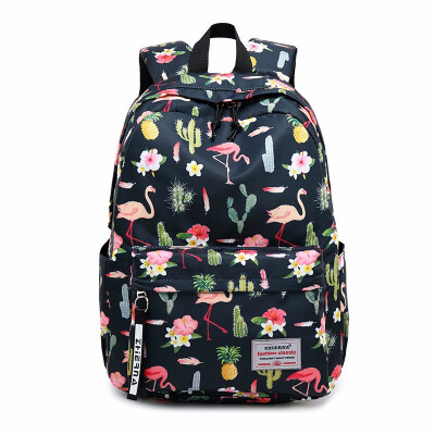 

Cute Female Laptop Backpack Schoolbag Waterproof Anime Printing Backpacks Woman 2018 Fashionable School Bags for Girls Teenagers