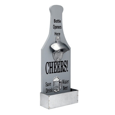 

Creative Bar Home Wall Decoration Wooden Beer Bottle Opener