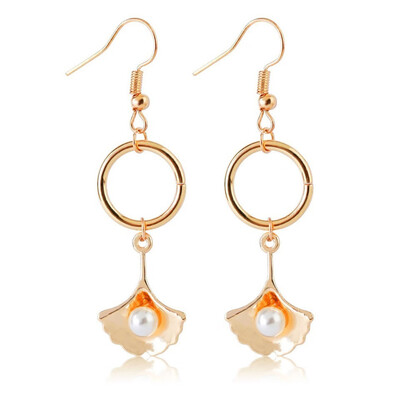 

Women Gold Hallow Heart An Star Drop Earrings Fashion Gift For Lover Beach Earrings Female Women Handmade Wedding Jewelry